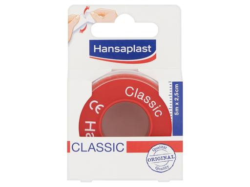 HANSAPLAST Hechtpleister Classic 5mtr x 2.5cm | 1rol 3