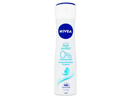 NIVEA Deodorant Spray Fresh Comfort - 0% Aluminium | 150ml 5