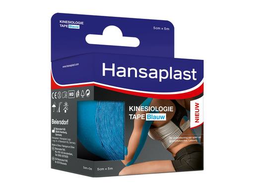 HANSAPLAST Kinesiologie Tape Blauw - 5cm x 5mtr | 1st 2