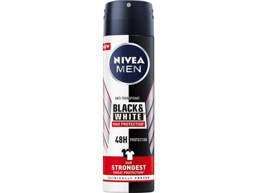 NIVEA Men Deodorant Spray Black & White Max Protection | 150ml 1