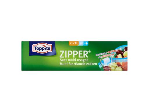 TOPPITS Zipper Multi-Functionele Zakken 1ltr | 12st 2