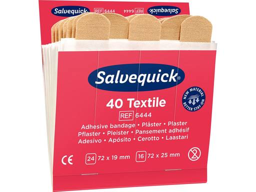 SALVEQUICK Pleister Textiel Navulling 6444 | 6x40 1