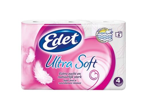 EDET Toiletpapier Ultra Soft 4-laags | 6rol 1
