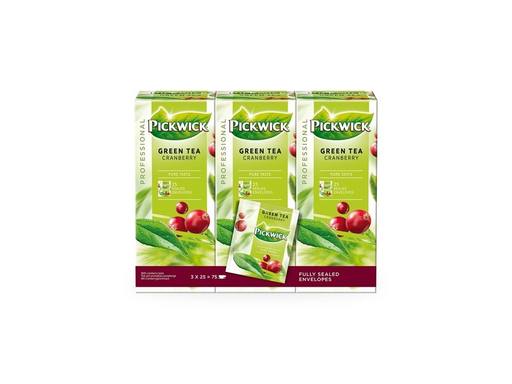 PICKWICK Professional Thee Groene Thee Cranberry | 3x25x1.5gr 2
