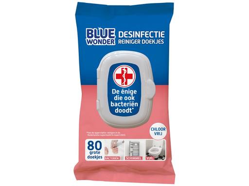 BLUE WONDER XL Desinfectie Reiniger Doekjes | 80doekjes 1