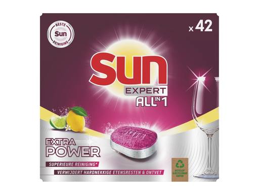 SUN Vaatwastabletten All-in-1 Extra Power Citroen | 42tabs 1